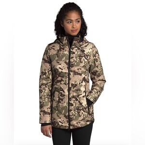 North Face Tamburello Parka Camo Women’s size Small